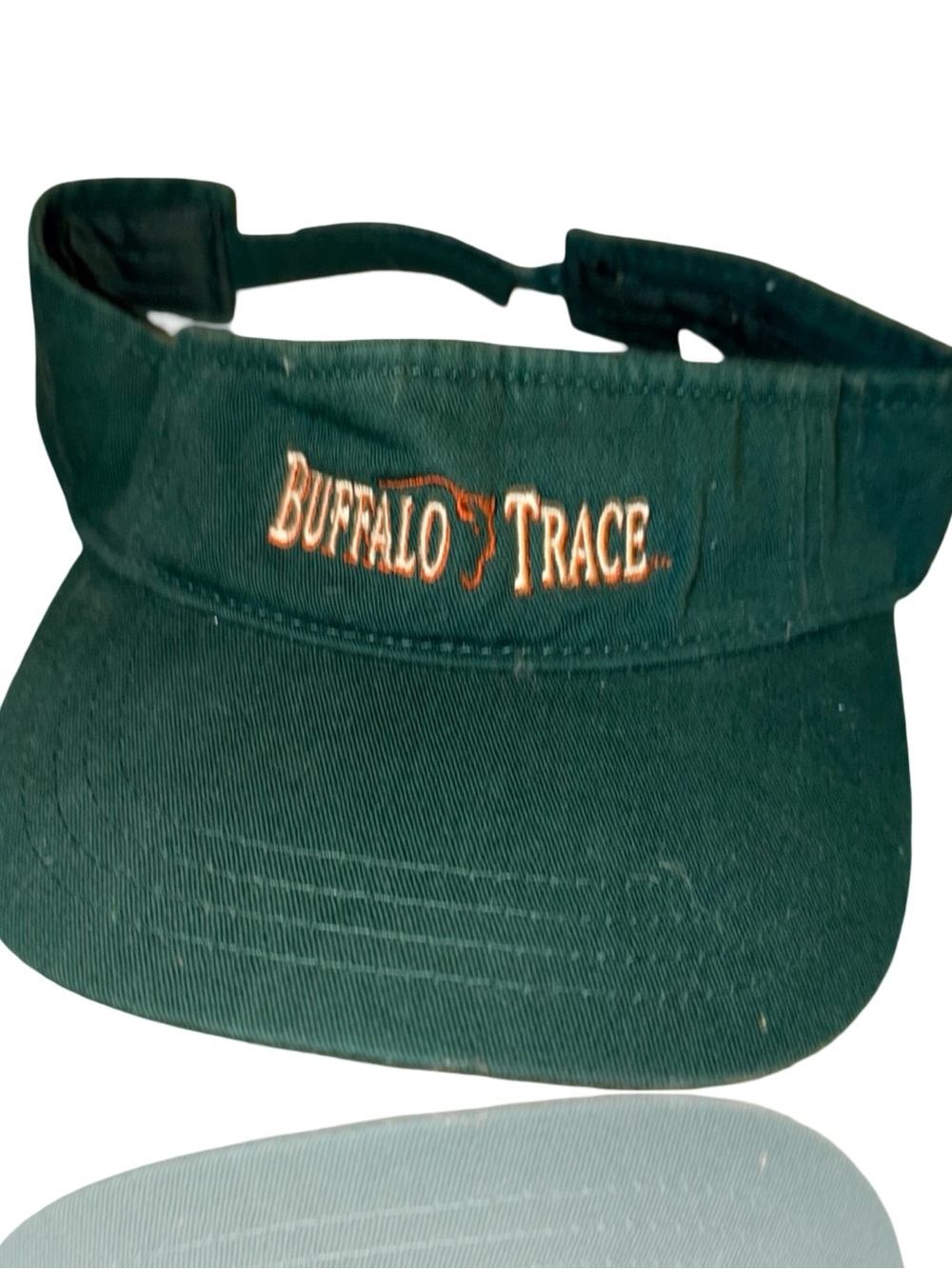 Buffalo Trace Green Visor with Orange Embroidery: Bourbon